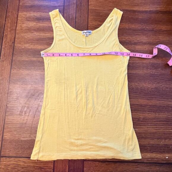 Cotton Candy Bright Yellow Tank Top Size Medium - Picture 7 of 9